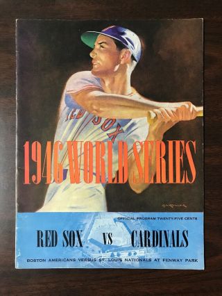 1946 World Series Program Boston Red Sox St Louis Cardinals