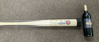 Limited Edition Chicago Cubs World Series Team Signed Bat And Club Wine