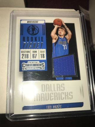 2018 - 19 Contenders Basketball Luka Doncic Fabric