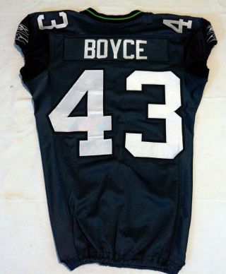 43 Joyce Of Seattle Seahawks Nfl Game Issued Player Worn Jersey