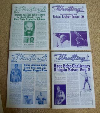 20 St.  Louis WRESTLING Club Programs,  1975,  VG,  Featuring Funk,  Race,  etc. 4