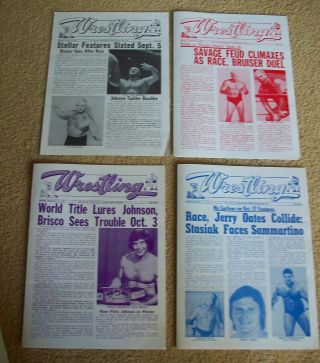 20 St.  Louis WRESTLING Club Programs,  1975,  VG,  Featuring Funk,  Race,  etc. 5