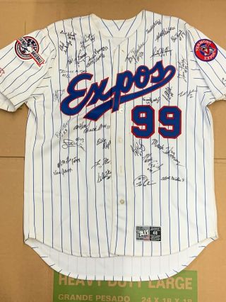 Vermont Expos Game & Team Signed Minor League Jersey 99 Montreal Ais 48