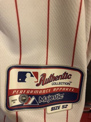 Phillies Game Issued/ Worn 2012 Jim Thome Jersey Hof 3