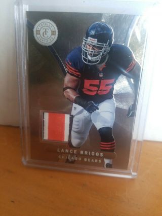 2012 Totally Certified Platinum Gold Lance Briggs 3clr Patch 26 /49