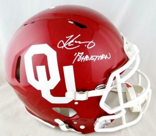 Kyler Murray Signed Oklahoma F/s Speed Authentic Helmet W/ 