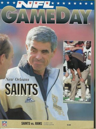 1993 Nfl Gameday Program - Orleans Saints Vs Los Angeles Rams