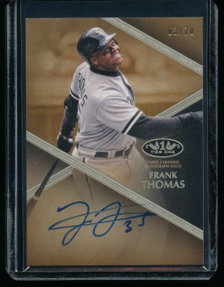 2019 Topps Tier One Frank Thomas Autograph 03/70 Case Hit