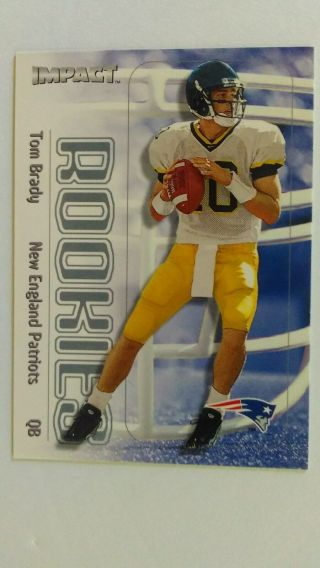 Tom Brady 2000 Score Impact Rookie Card Hot Stuff
