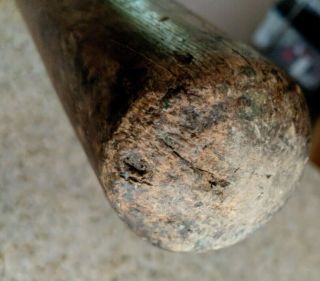 Rare Early 1900s Pontiac Turning Company Mushroom Acorn Knob Baseball Bat 8
