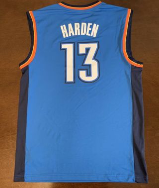 Rare Adidas NBA Oklahoma City Thunder James Harden Basketball Jersey 2