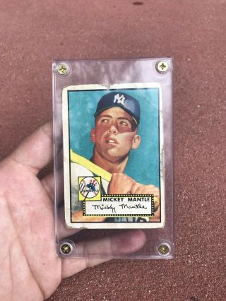 1952 TOPPS 311 MICKEY MANTLE ROOKIE Certification Of Authentication 2