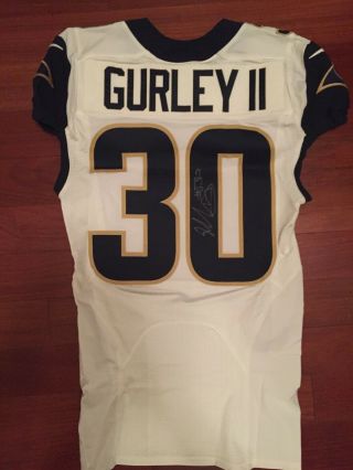Todd Gurley,  Los Angeles Rams,  Game Issued Jersey,  Autographed