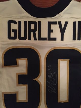 Todd Gurley,  Los Angeles Rams,  Game Issued Jersey,  autographed 4