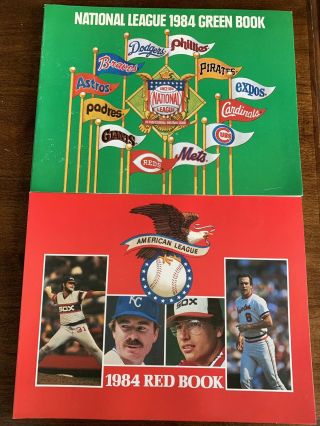 Official National League 1984 Green Book & American League Red Book