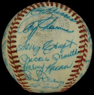 Fine 1959 American League All Star Signed Ball w/ Mickey Mantle Ted Williams JSA 2