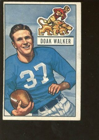 1951 Bowman Football Card Card 25 Doak Walker