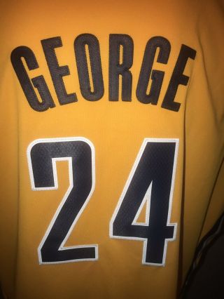 Adidas Men ' s 24 Paul George Indiana Pacers Jersey 2XL) Swingman Color Yellow 2