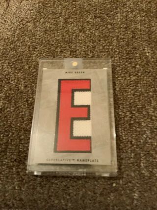 2010 - 11 In The Game Superlative Nameplate Mike Green Capitals “e” 1 Of 1 Np - 202
