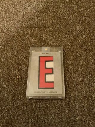 2010 - 11 In The Game Superlative Nameplate Mike Green Capitals “e” 1 Of 1 Np - 203