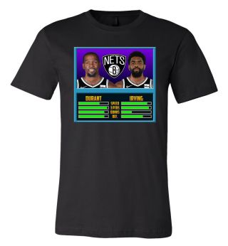 Brooklyn Nets Kevin Durant Kyrie Irving Nba Jam T - Shirt 6 Sizes S - 3xl