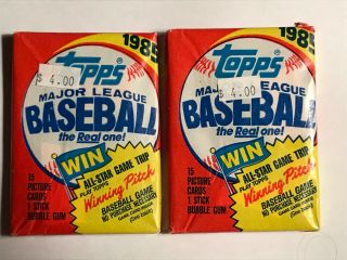 1985 Topps Baseball Wax Packs