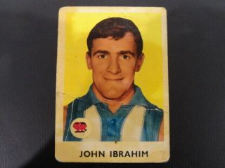 1965 Scanlens Card No.  33 John Ibrahim