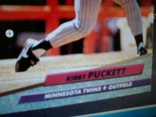 KIRBY PUCKETT GAME & AUTOGRAPHED NIKE TURF SHOES WITH ROOKIE CARD & PHOTO 10