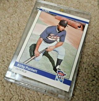 KIRBY PUCKETT GAME & AUTOGRAPHED NIKE TURF SHOES WITH ROOKIE CARD & PHOTO 2