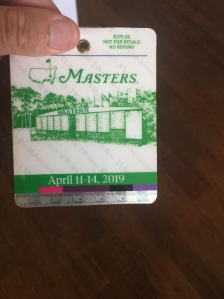 2019 Masters Badge Tiger Woods Wins 5th Green Jacket Ships Immediately