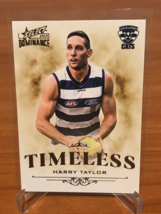 2019 Afl Select Dominance Timeless Harry Taylor Geelong 076/350