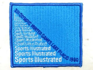 Rare Vintage 1980 Winter Olympics Sports Illustrated Patch Embroidered 3x4