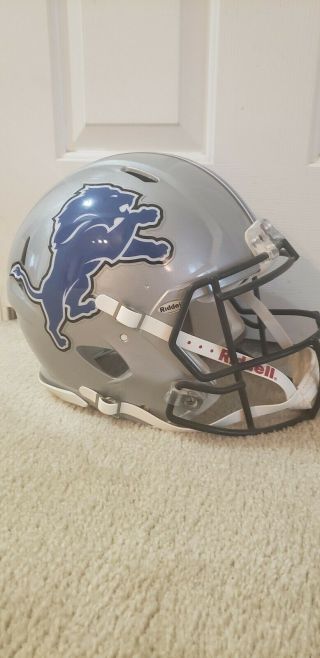 Detroit Lions Nfl Riddell Speedflex Full Size Authentic Football Helmet