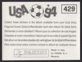1994 Panini World Cup USA ' 94 International Stickers 340 - 444 U - Pick Choose List 5