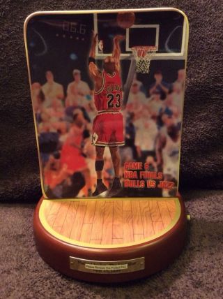 Chicago Bulls Michael Jordan The Last Shot Upper Deck Plate Talking Sounds Nba