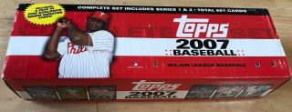 2007 Topps Baseball Complete Set (series 1 & 2) - 661 Total Cards