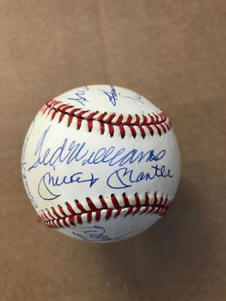 500 Home Run Club Signed Baseball Mickey Mantle Ted Williams,  9 Jsa