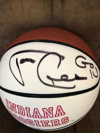 Tom Crean Signed Indiana Hoosiers Logo Basketball
