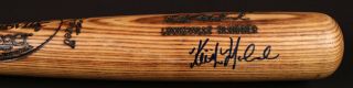 Keith Moreland Phillies Cubs Signed Game Bat
