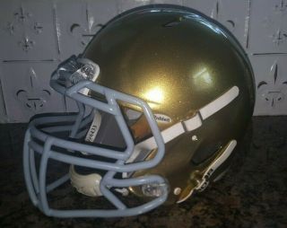 Notre Dame Full Size Riddell Speed Football Helmet Metallic Gold - Large - Irish 4