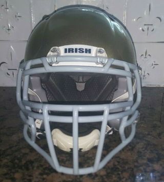 Notre Dame Full Size Riddell Speed Football Helmet Metallic Gold - Large - Irish 6