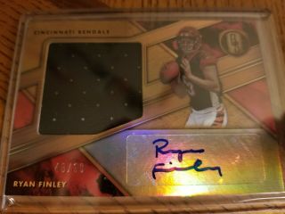 2019 Gold Standard Rookie Patch Auto Rpa Ryan Finley 48/99 Variation