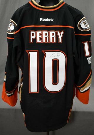 Corey Perry 10 Signed Game Issued Not Worn Anaheim Ducks Hockey Jersey Loa