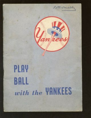 1948 Play Ball With The York Yankees Guide / Yearbook