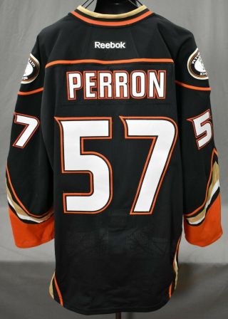 2016 David Perron 57 Stanley Cup Game Worn Anaheim Ducks Jersey W/ Set Tag Loa