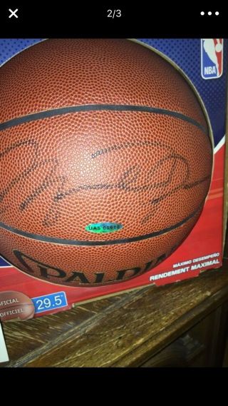 Michael Jordan autographed basketball with proof of authenticity 2
