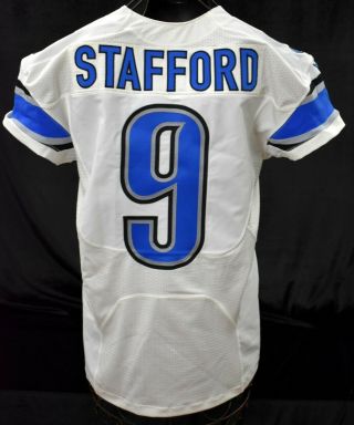 2014 Stafford 9 Detroit Lions Game Worn Football Jersey W/ Wcf Patch Loa