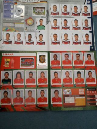 2 Panini World Cup Sticker Albums: 2010/2014 - fully complete 3
