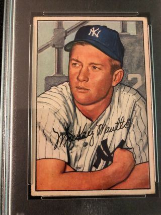 1952 Bowman Mickey Mantle 101 PSA 3 VG ICONIC CARD Looks Better 2