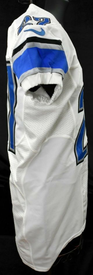 2014 Glover Quin 27 Detroit Lions Game Worn Football Jersey w/ WCF Patch LOA 4